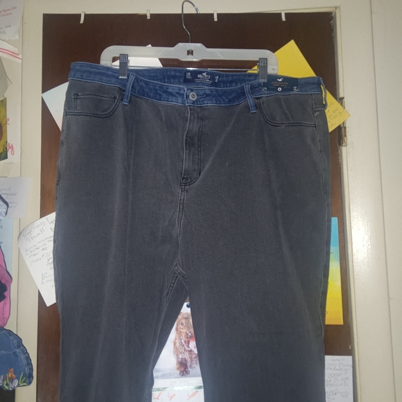 HOLLISTER ultra high waisted two toned Jeans PLUS SIZE 🆕 - Picture 5 of 11